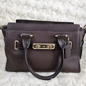 Coach Swagger 27 Pebbled Leather